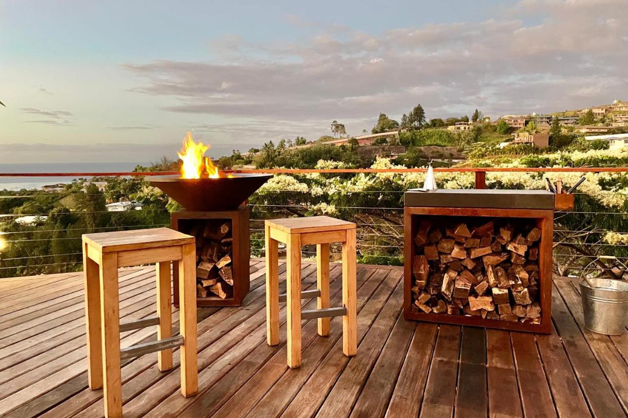 Villa Manuiti, Balinese Luxury Home - Private Swim Spa, Ocean View - Ofyr Bbq - Koi Pond Punaauia  Luaran gambar